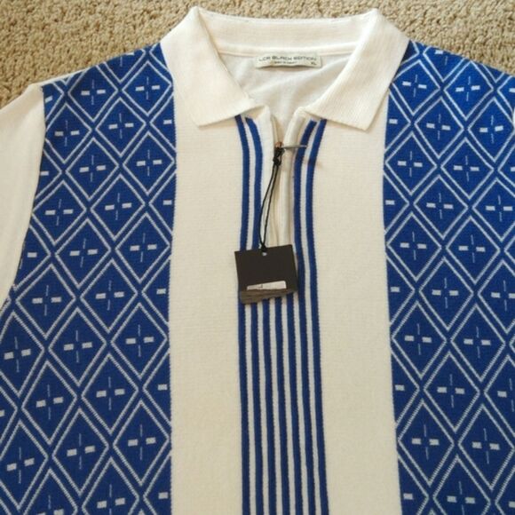 NWT LCR Black Edition Polo Retro Knit Shirt - Picture 4 of 9